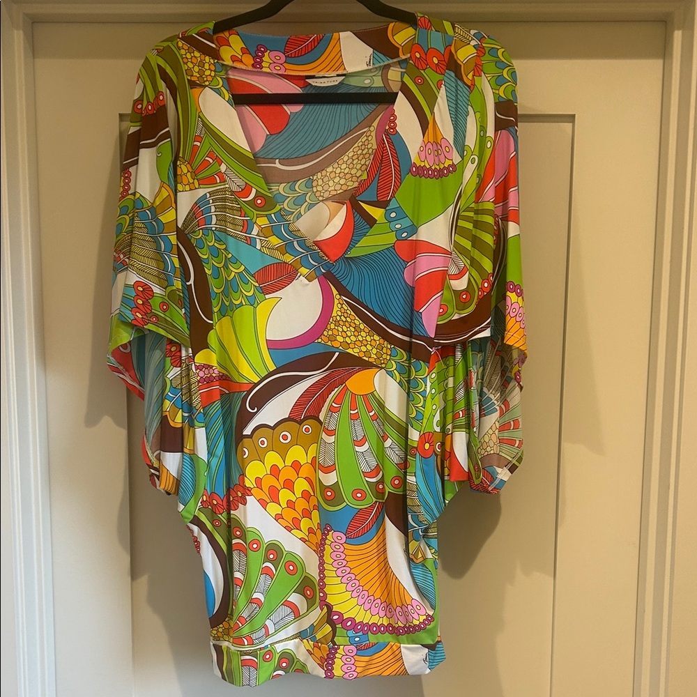 Trina Turk Multicolor Abstract Tunic